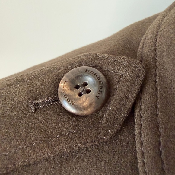 BURBERRY | Brown Wool Cashmere Blend Belted Double Breasted Trench Coat US 6 - Picture 9 of 15